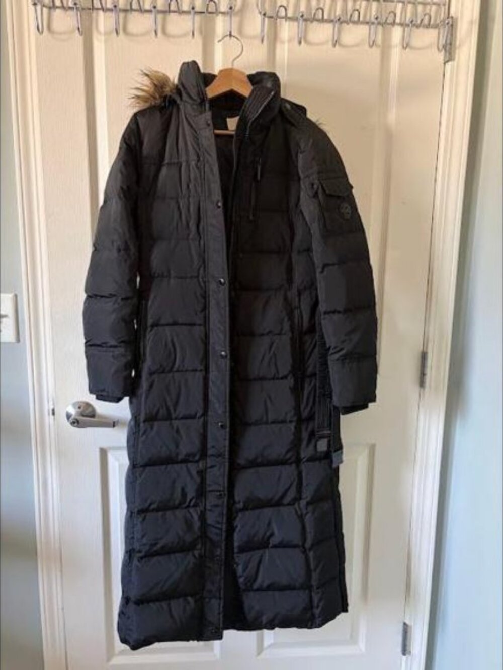 MICHAEL Michael Kors long black puffer coat, brand new - XS